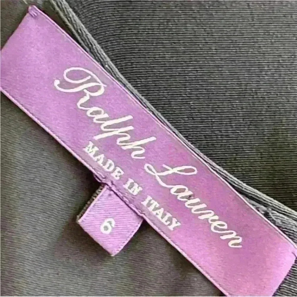 Ralph Lauren Purple Label "Marcella" Dark Navy Blue Silk Crepe Blouse Size 6 EUC - Picture 9 of 11